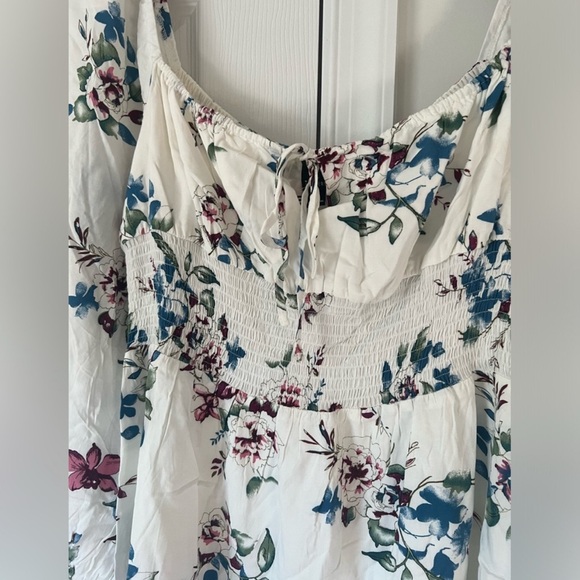 Urban Outfitters - Lumiere Mini Dress White Floral - Size Large - Picture 2 of 7